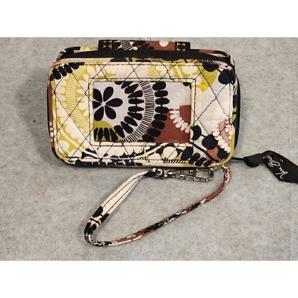 Vera Bradley Cocoa Moss Wristlet Travel Wallet - Picture 1 of 8